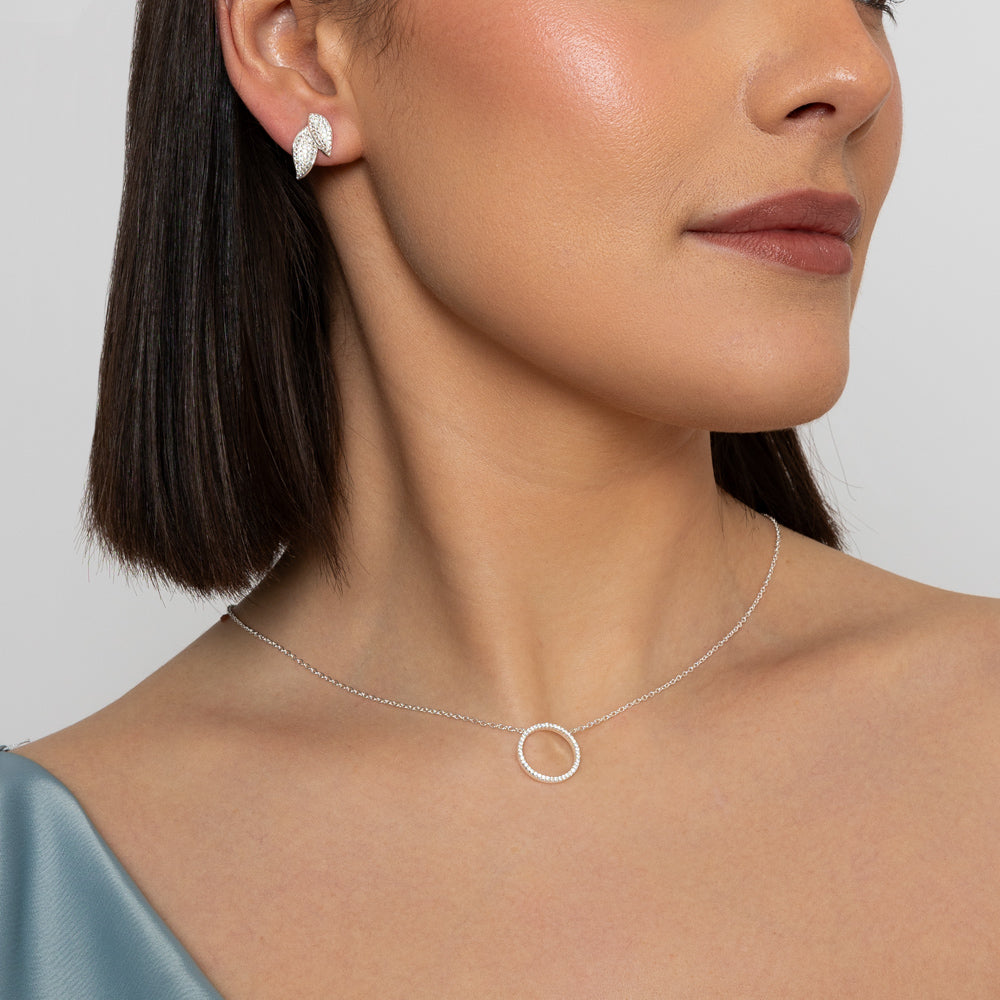 Silver Circle Necklace