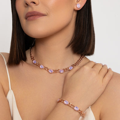 Alora Rosewater Opal Necklace
