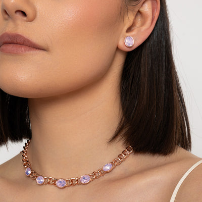 Alora Rosewater Opal Necklace