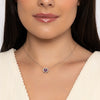 Amethyst Moving Heart Necklace