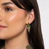 Adelina Emerald Crystal Drop Earrings