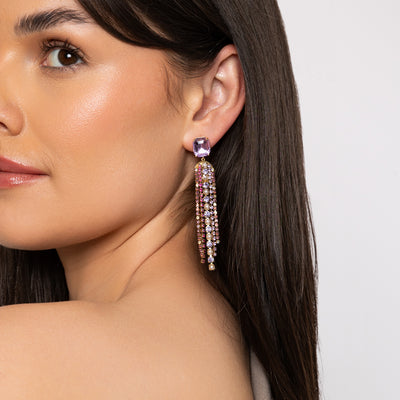 Miranda Light Amethyst Earrings