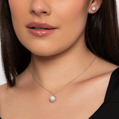 Amaia Silver Pearl Pendant