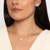 Floating Solitaire Gold Necklace