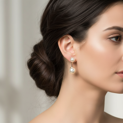 Dual Pearl Stud
