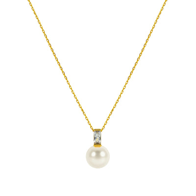 Anna Faux Pearl Pendant