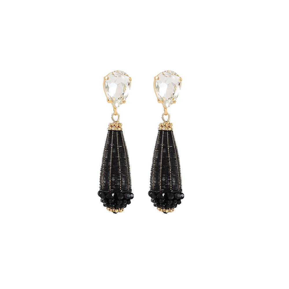 Anya Black & Gold Earrings