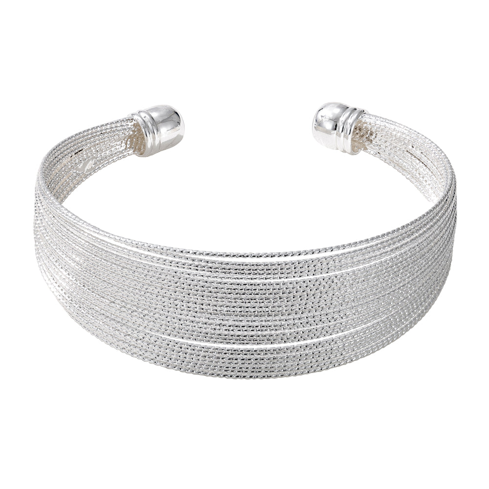 Aurore Silver Bangle