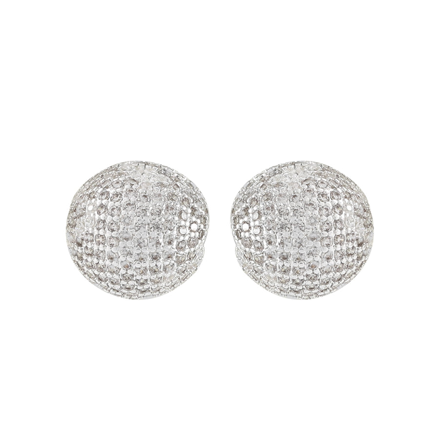 CZ Ball Shaped Earrings