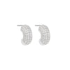 CZ Hoop Shaped Earrings