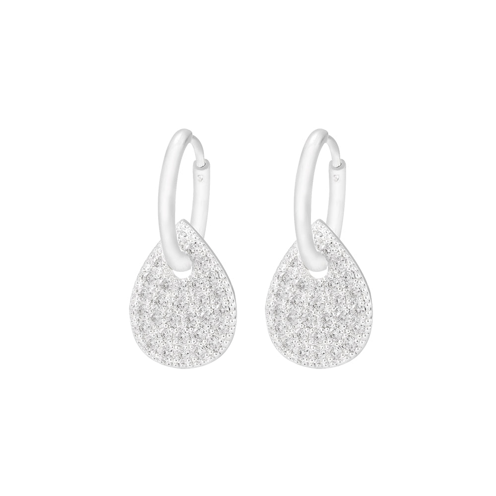 CZ Teardrop Earrings
