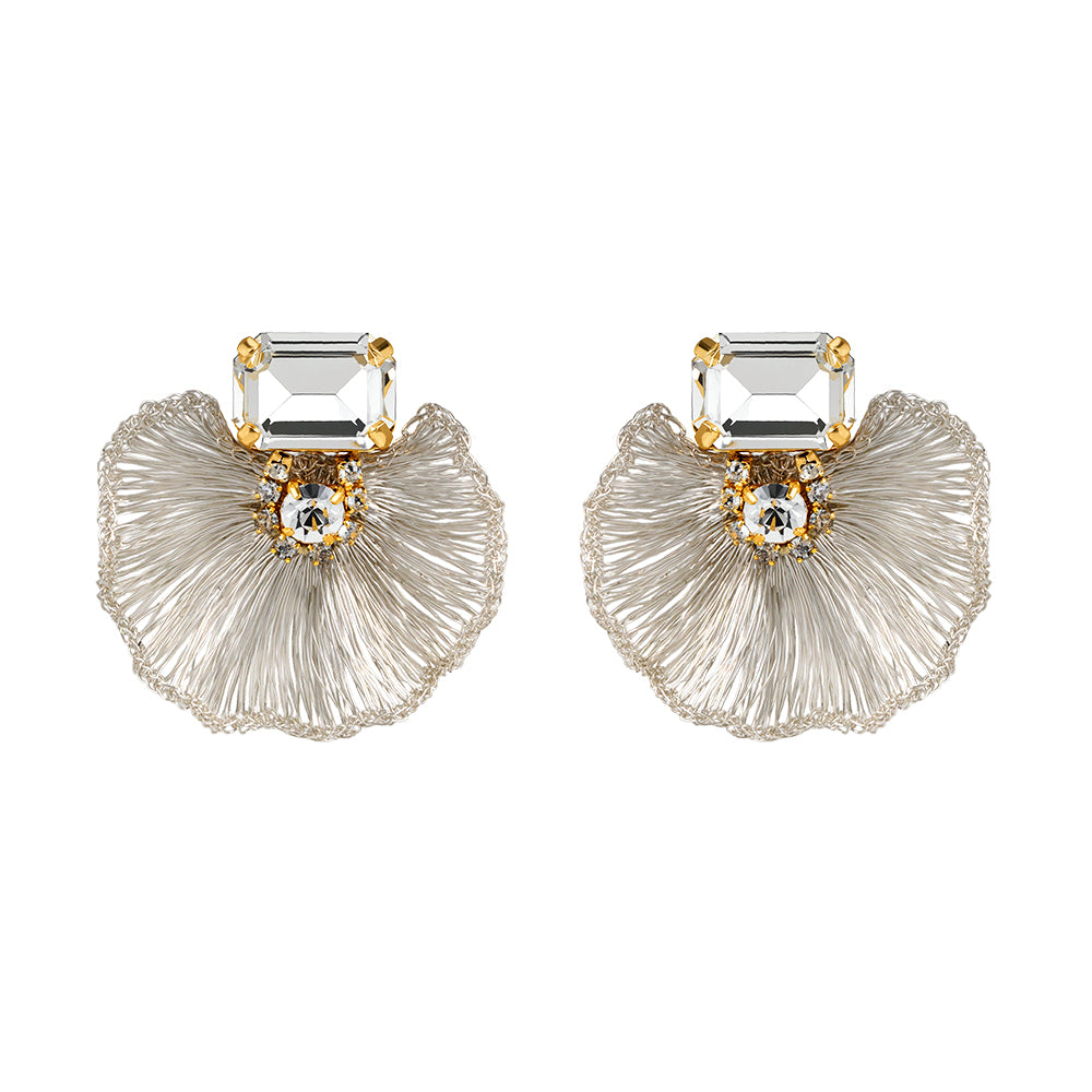 Charlotte Silver Tones Earrings