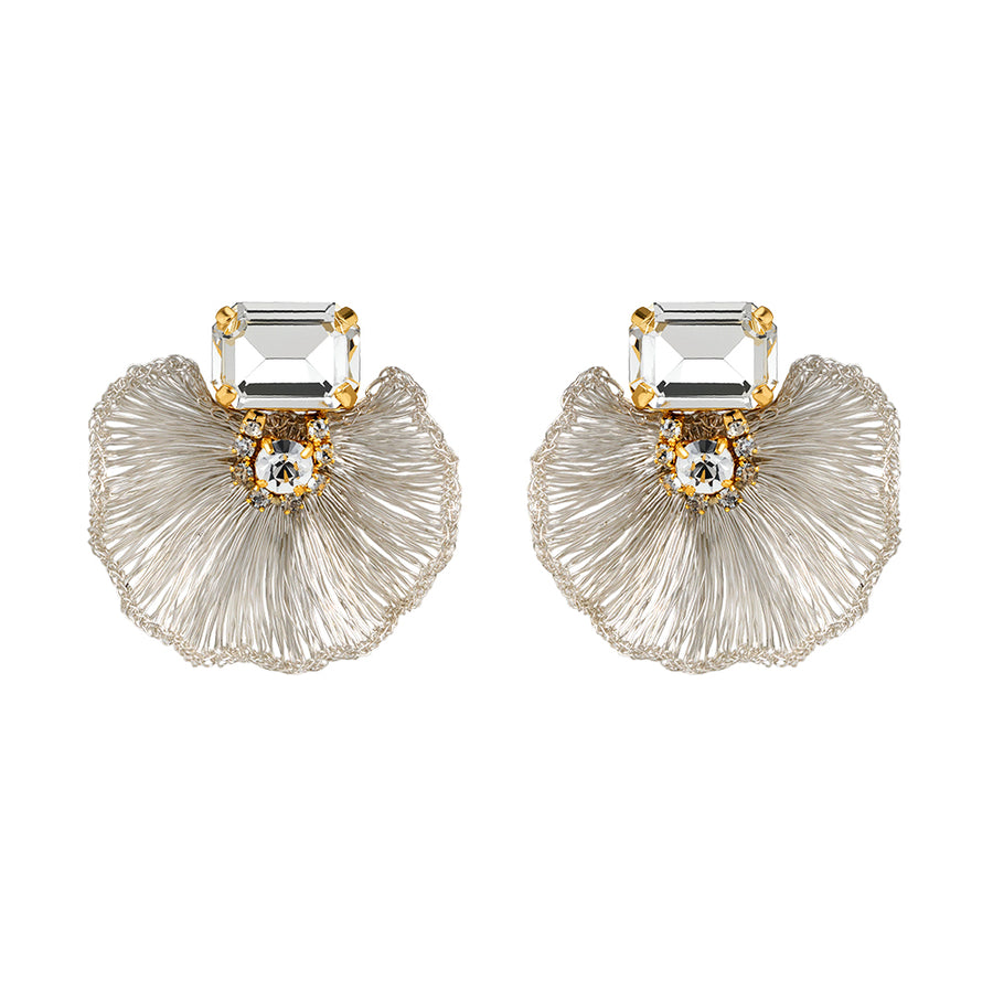 Charlotte Silver Tones Earrings