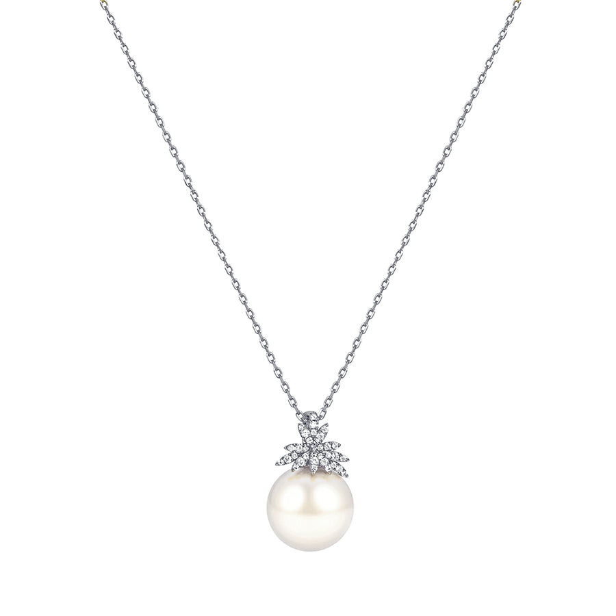 Clara Faux Pearl Silver Pendant