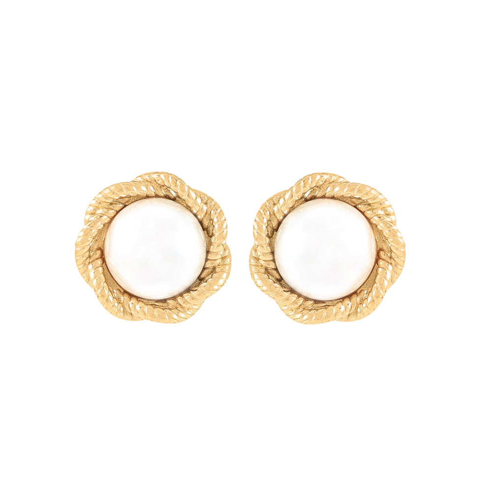Classic Faux Pearl Earrings