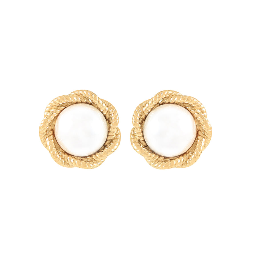 Classic Faux Pearl Earrings