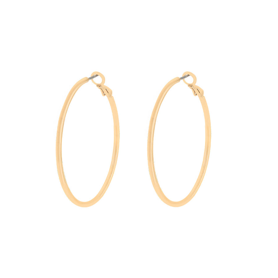 Classic Gold Hoops
