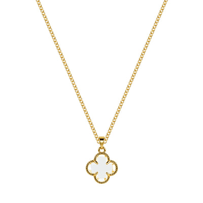 Clover Clear Crystal Pendant
