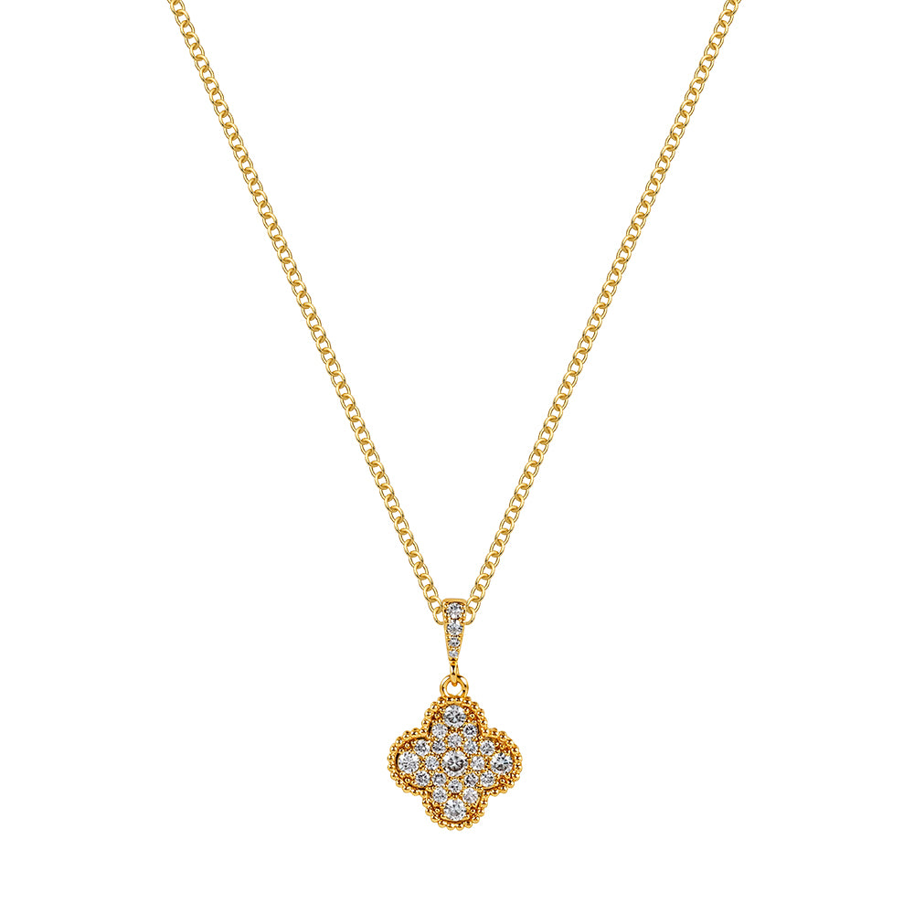 Clover Gold Tones Pendant