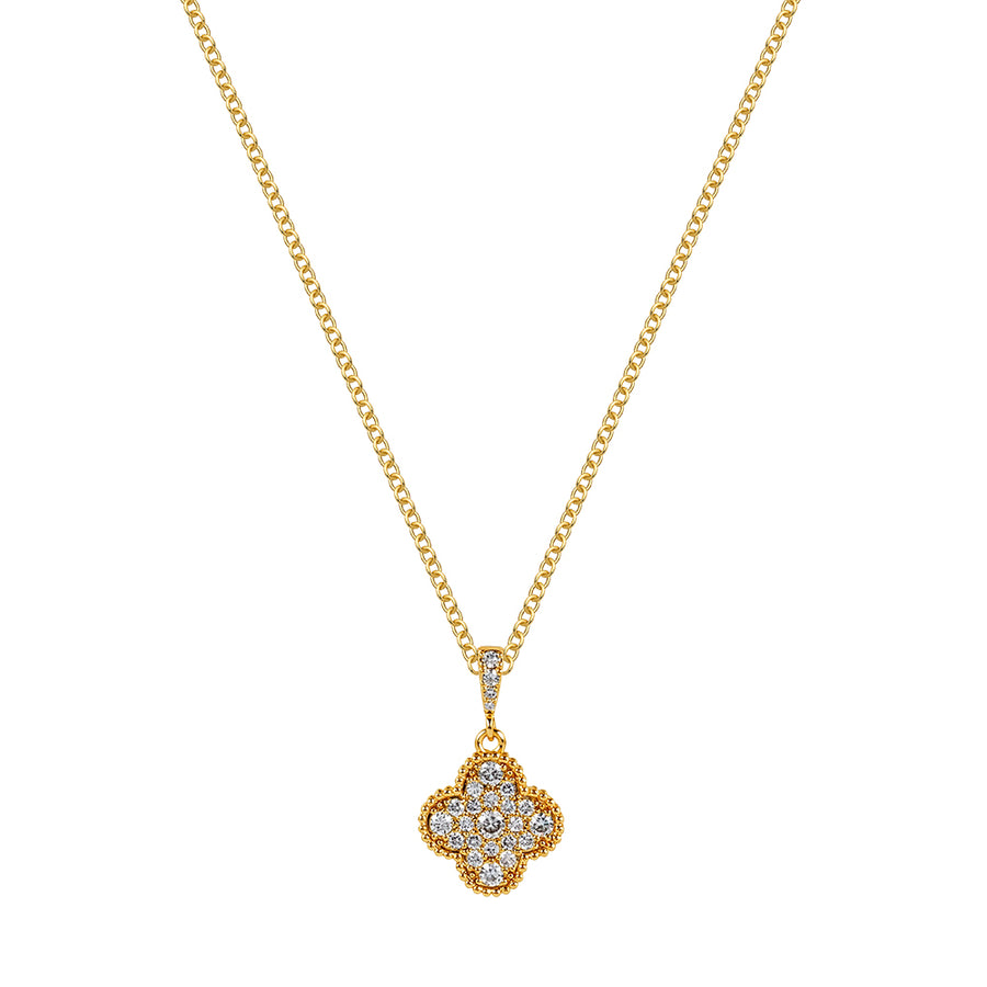 Clover Gold Tones Pendant