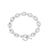 Coffee Bean Chain Silver Plated Bracelet