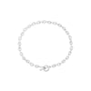 Coffee Bean Chain Silver Plated Necklace