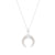 Crescent CZ Pendant