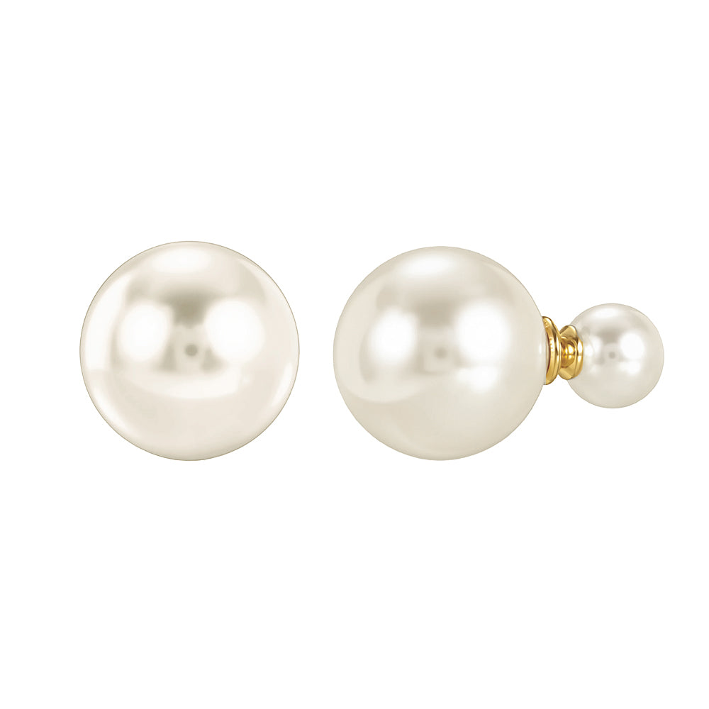 Double Pearl Earrings