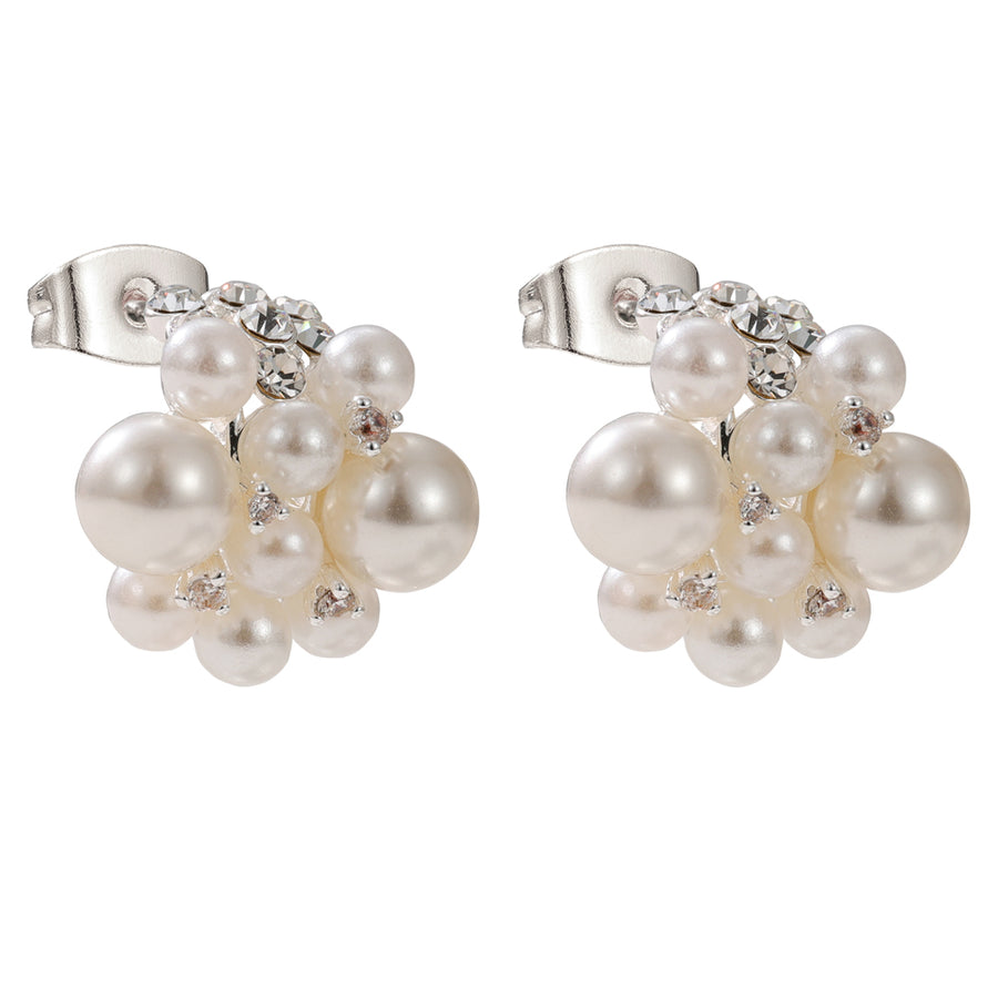 Faux Pearl & Crystal Clusters