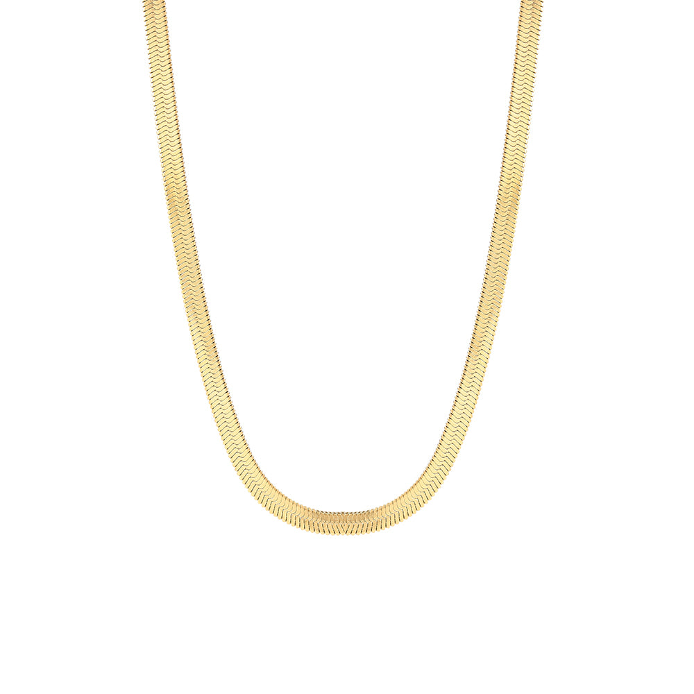 Flat Snake Chain Necklace