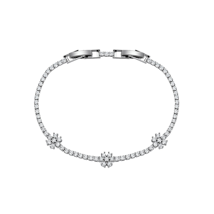 Floral Tennis Bracelet