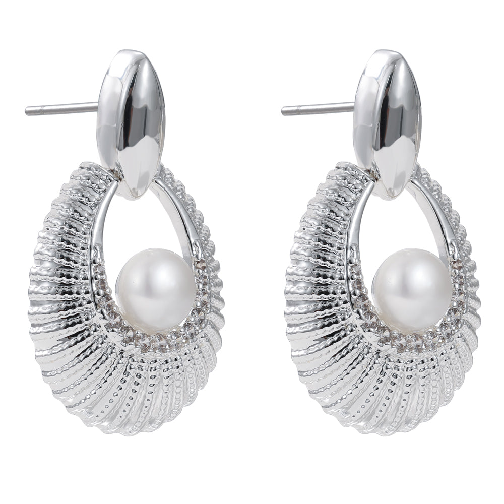 Freshwater Pearl & Silver Earrings