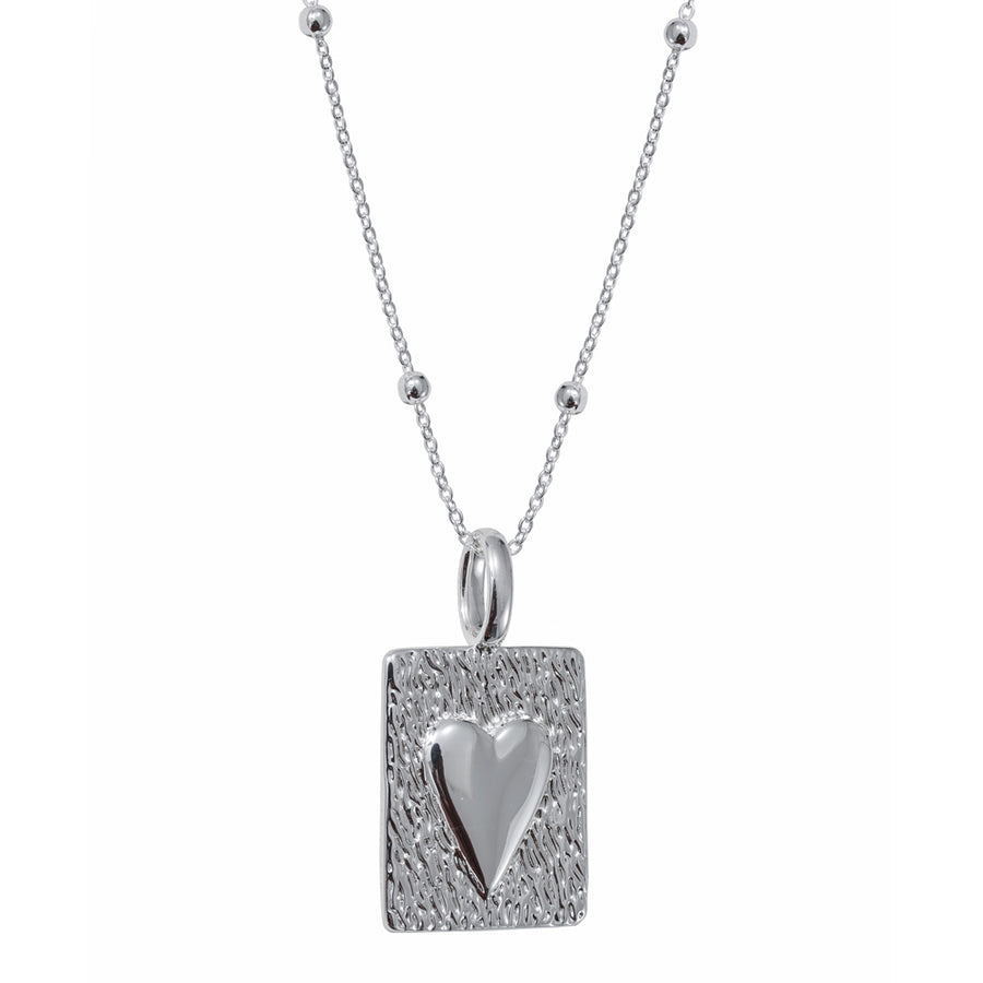 Heart Design Silver Pendant