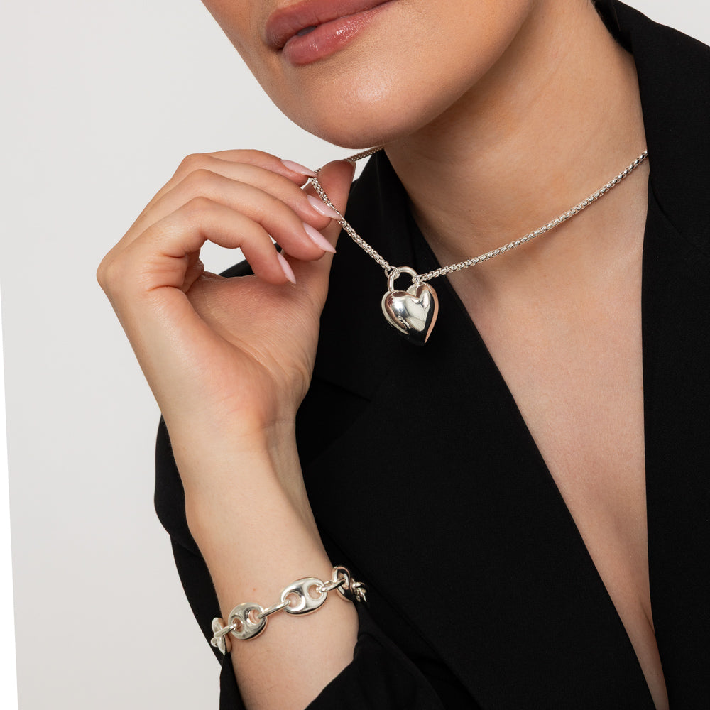 Silver Heart Necklace