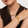 Coffee Bean Chain Gold Plated Bracelet