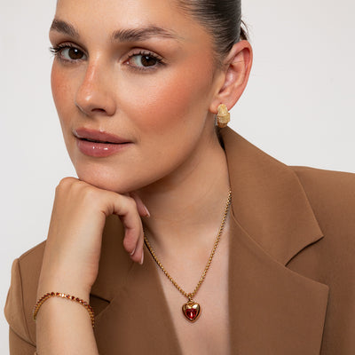 Ruby Heart Necklace