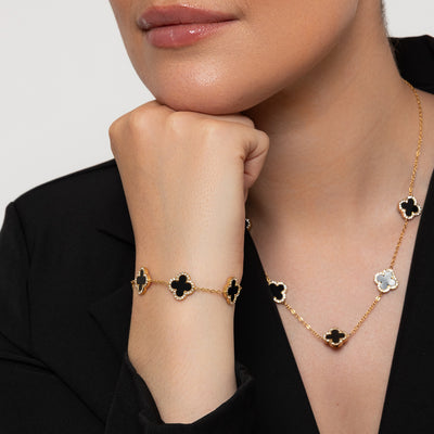 Estella Black Resin Necklace