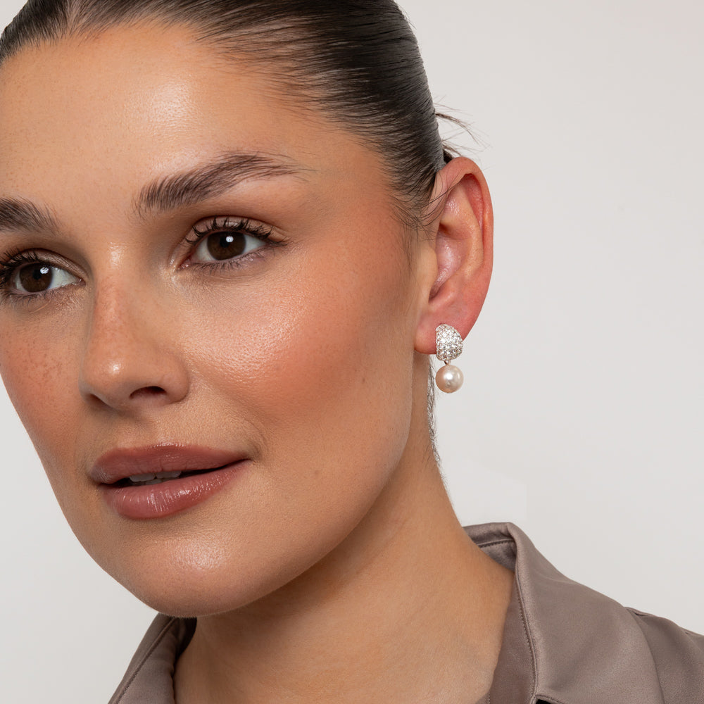 Classic Faux Pearl Earrings