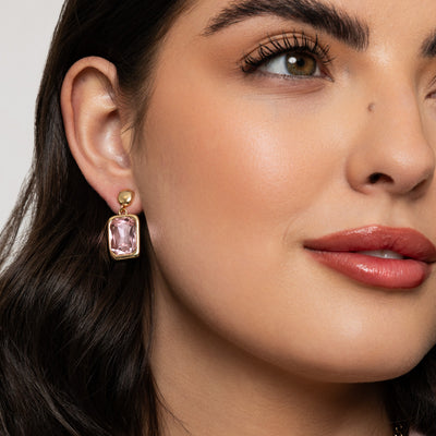 Ariya Rose Pink Earrings