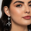 Diamond Shape Chandelier Earrings