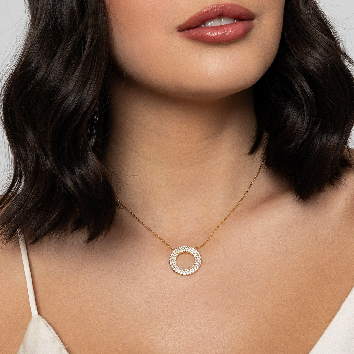 Circle Drop Necklace