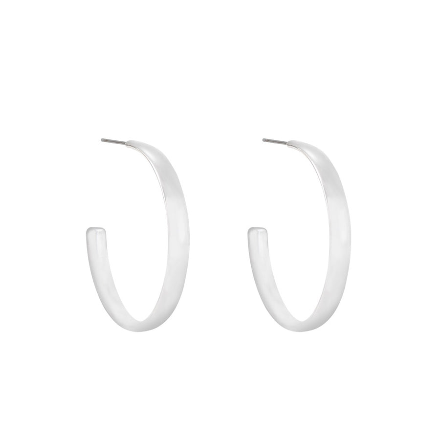 Keyla Silver Hoops