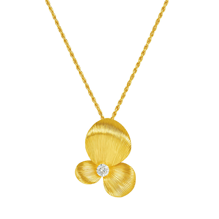 Kinsley Brushed Gold Plated Necklace