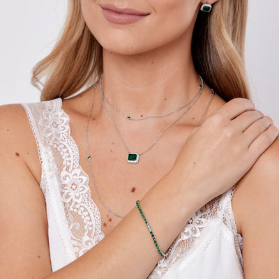 Dakota Emerald Tennis Bracelet