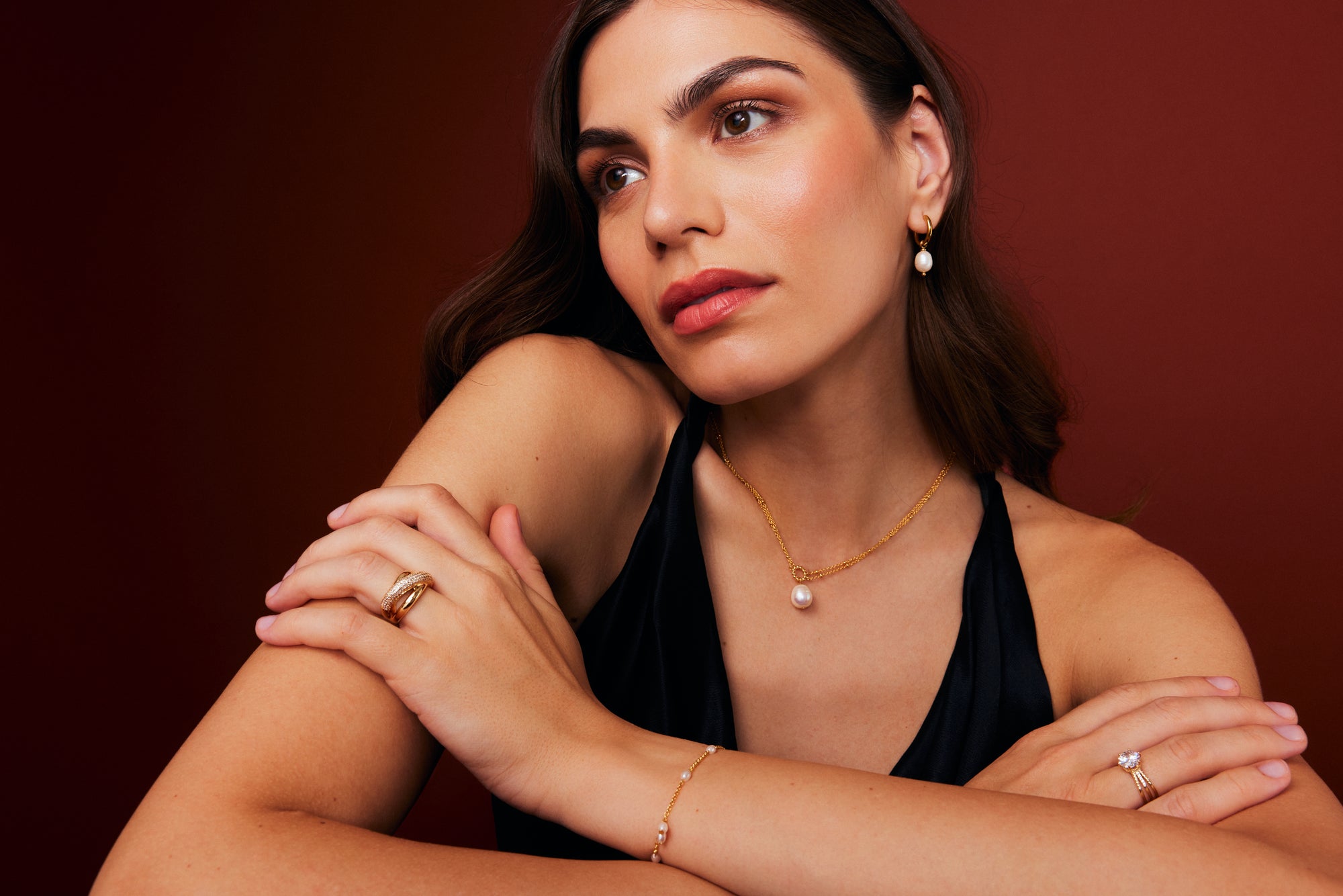 The Pink Box Pearl Bracelet