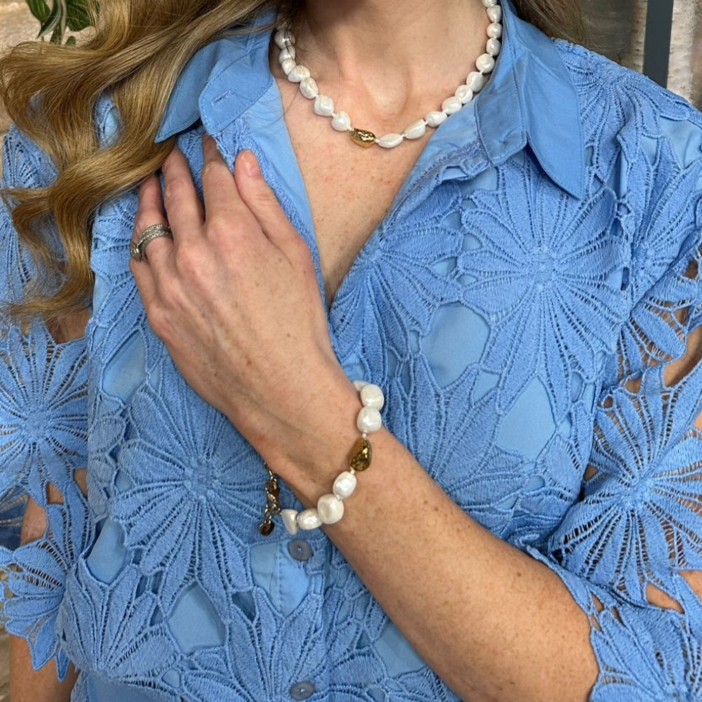 Shell Pearl Necklace