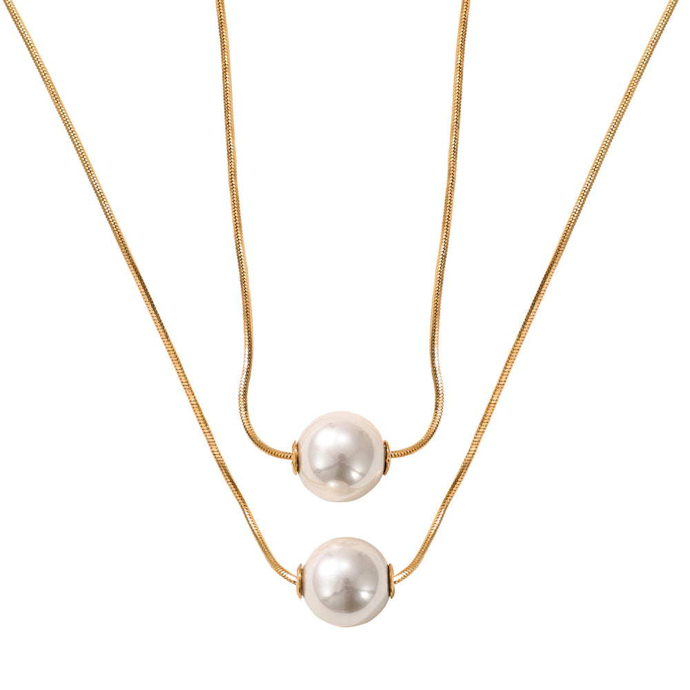 Layered Pearl Necklace