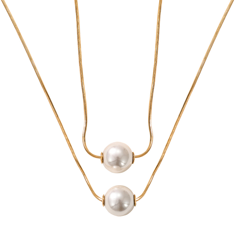 Layered Pearl Necklace