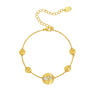Lilian Brushed Gold Plated Bracelet