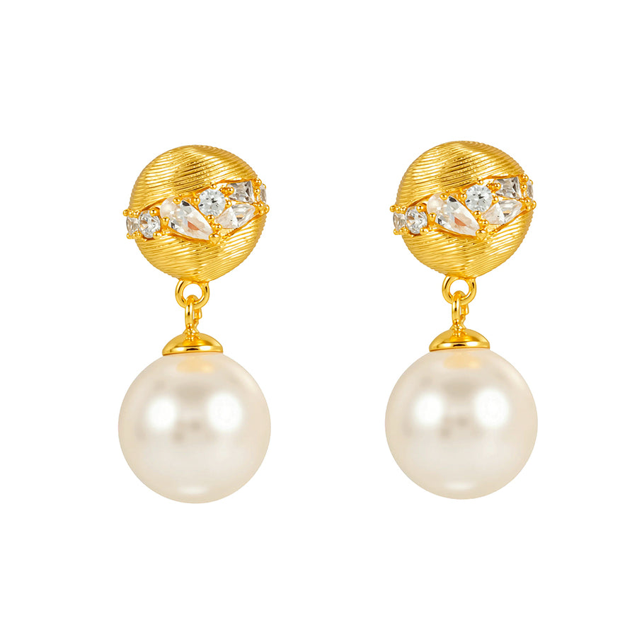 Lillian Faux Pearl Earrings